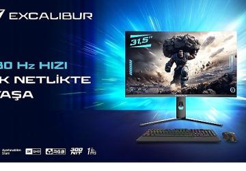 Üstün Çözünürlük, Sınırları Zorlayan Hız: Excalibur 31.5" 2K 180Hz Curved Monitör
