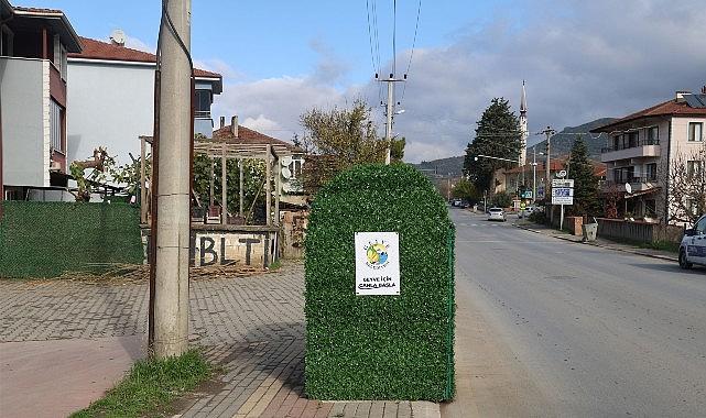 Geyve Belediyesi'nden Konteynere Yeşil Dokunuş