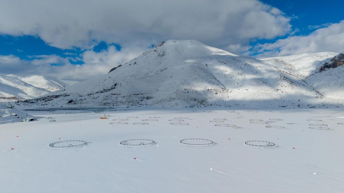 Çelikhan’daki Yüzen Adalar buz tuttu - Videolu Haber