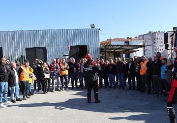 Maltepe Belediyesi'nden personeline yangın farkındalık eğitimi