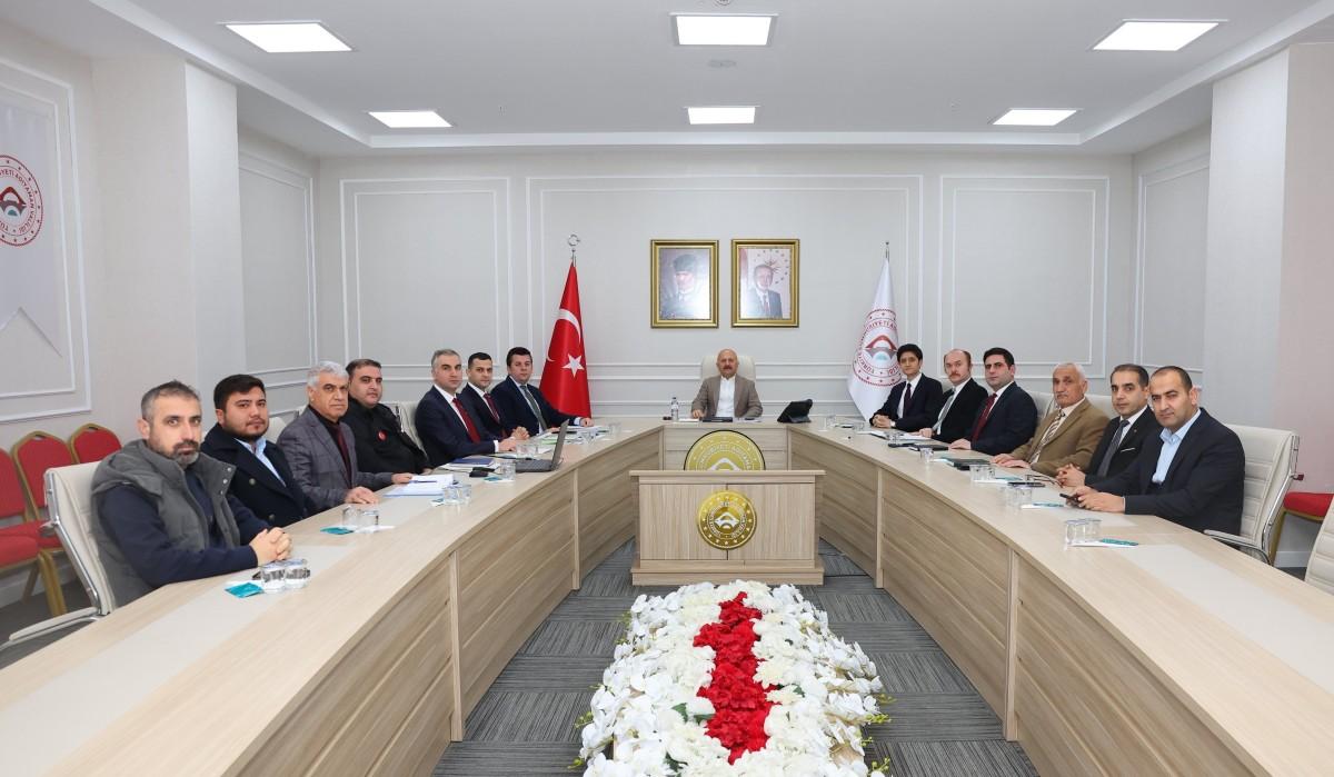 Adıyaman Valiliğinde haftalık koordinasyon toplantısı gerçekleştirildi