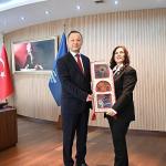 Başkan Çerçioğlu'na Kırgızistan Ankara Büyükelçisi Ruslan Kazakbaev'den Ziyaret
