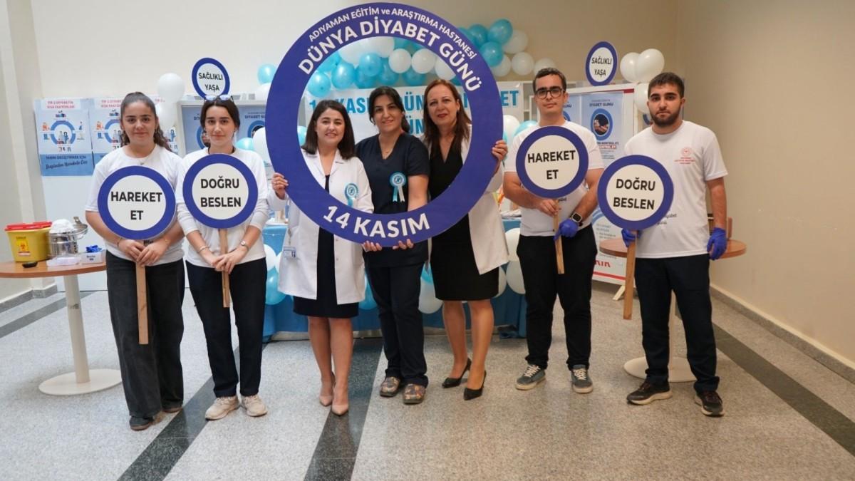 14 Kasım Dünya Diyabet Günü’nde Adıyaman’da farkındalık etkinliği düzenlendi