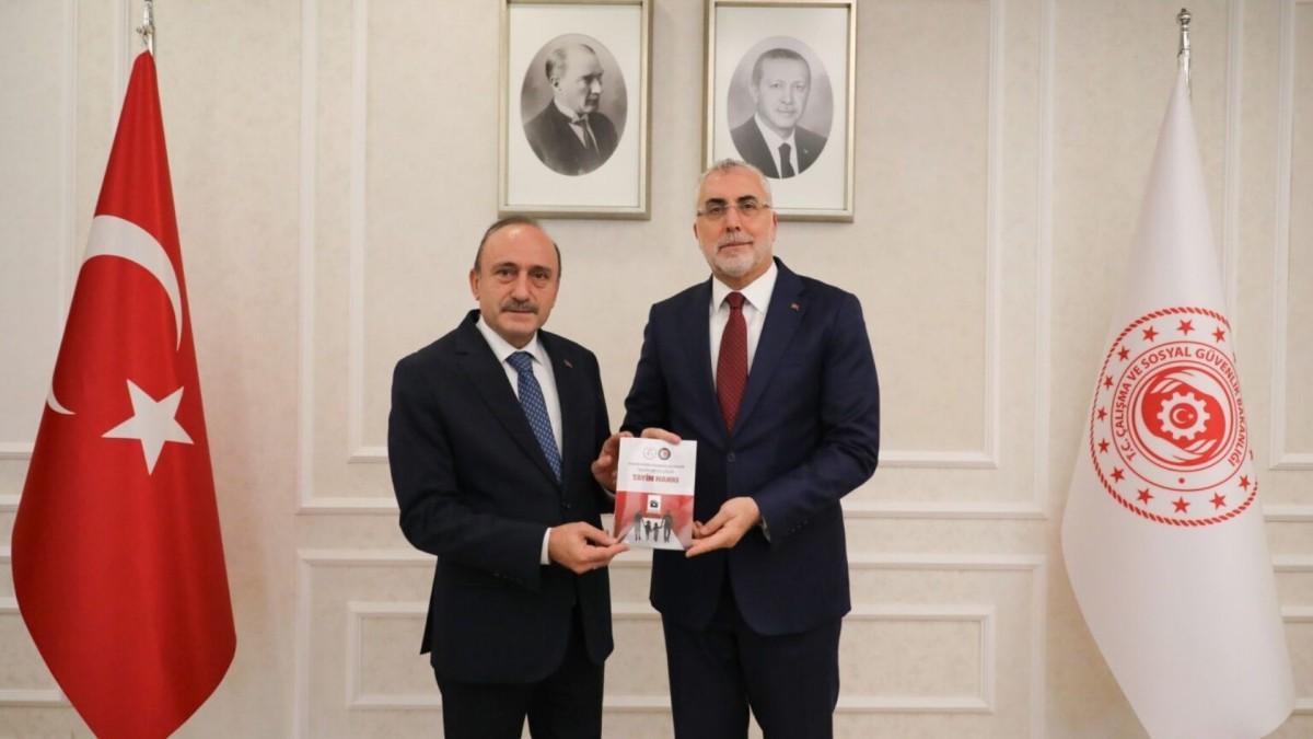 Başkan Sert, Bakan Işıkhan ile bir araya geldi: ‘Tayin yasağı Aile Yılı bitmeden çözülmeli’