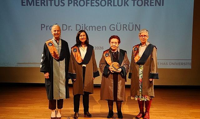 Kadir Has Üniversitesinden Prof. Dr. Dikmen Gürün'e Emeritus Unvanı