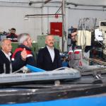 Vali Varol, tütün işleme makineleri üreten tesisi inceledi