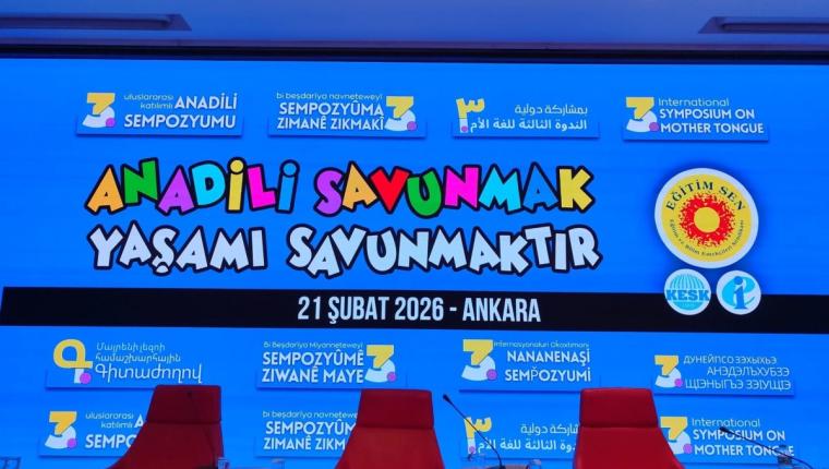 Eğitim Sen tarafından 3. Uluslararası Katılımlı Anadili Sempozyumu düzenlendi