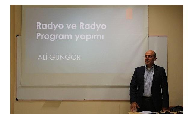 Yapımcı Güngör, Egeli öğrencilere program yapım sürecini anlattı