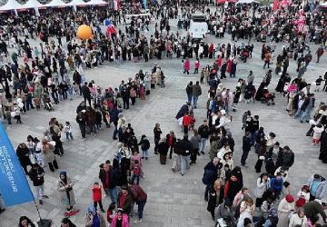 Çocuklar eğlenceye doydu