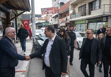 Başkan Eşki Çamdibi'nde saha mesaisinde