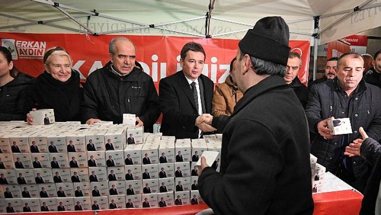 Başkan Aydın, Berat Kandili'nde Vatandaşlarla Buluştu