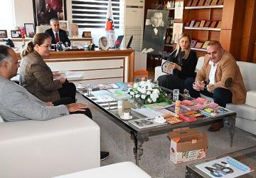 Antalya Likya Lions Kulüp'ten Başkan Topaloğlu'na ziyaret Başkan Topaloğlu: “Eğitim bizim işimiz."