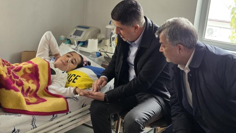 Milletvekili İshak Şan’dan SMA hastası Firdevs’e sürpriz ziyaret