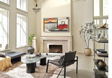 Dünyaca ünlü pop grubu BTS'nin lideri RM Samsung Art TV'ler için kamera karşısına geçti