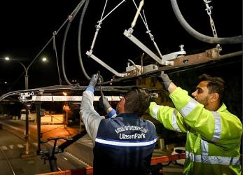 Tramvayda 7/24 durmaksızın hizmet