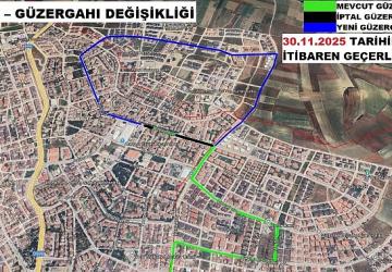İnegöl'de Halk Otobüsü Hatlarında Düzenleme Yapıldı: Yeni Güzergâhlar 30 Kasım'da Başlıyor