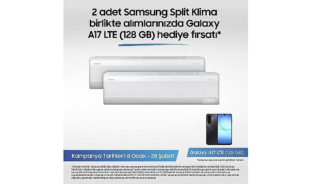 Samsung Split Klimalarda Galaxy A17 telefon fırsatı kampanyası!