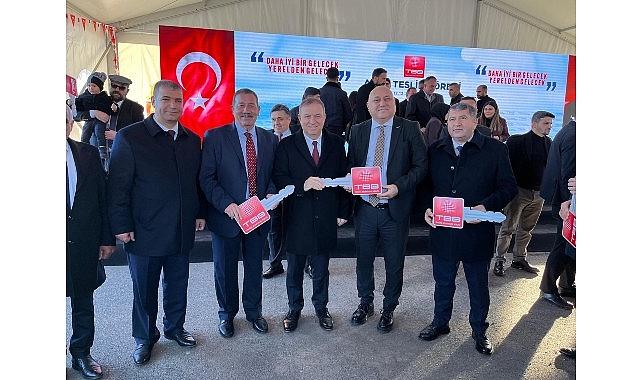 TBB'den Milas Belediyesi'ne Paletli Ekskavatör Hibesi