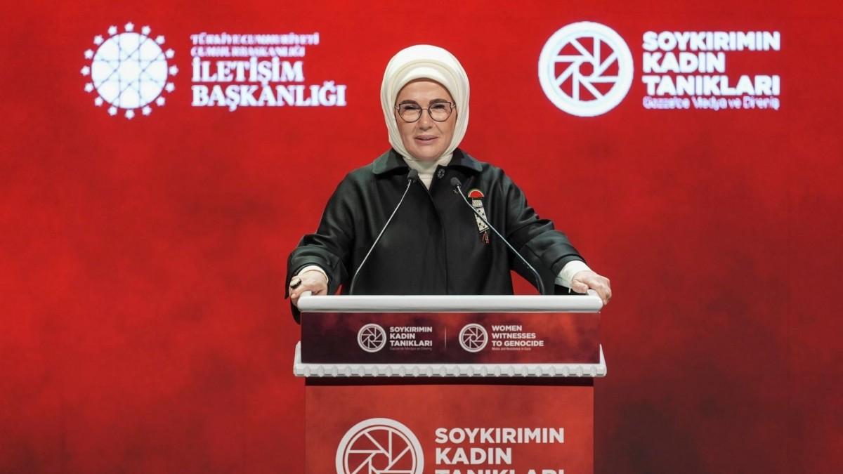 Emine Erdoğan: Gazze’nin üzerindeki karanlık aydınlığa dönecek