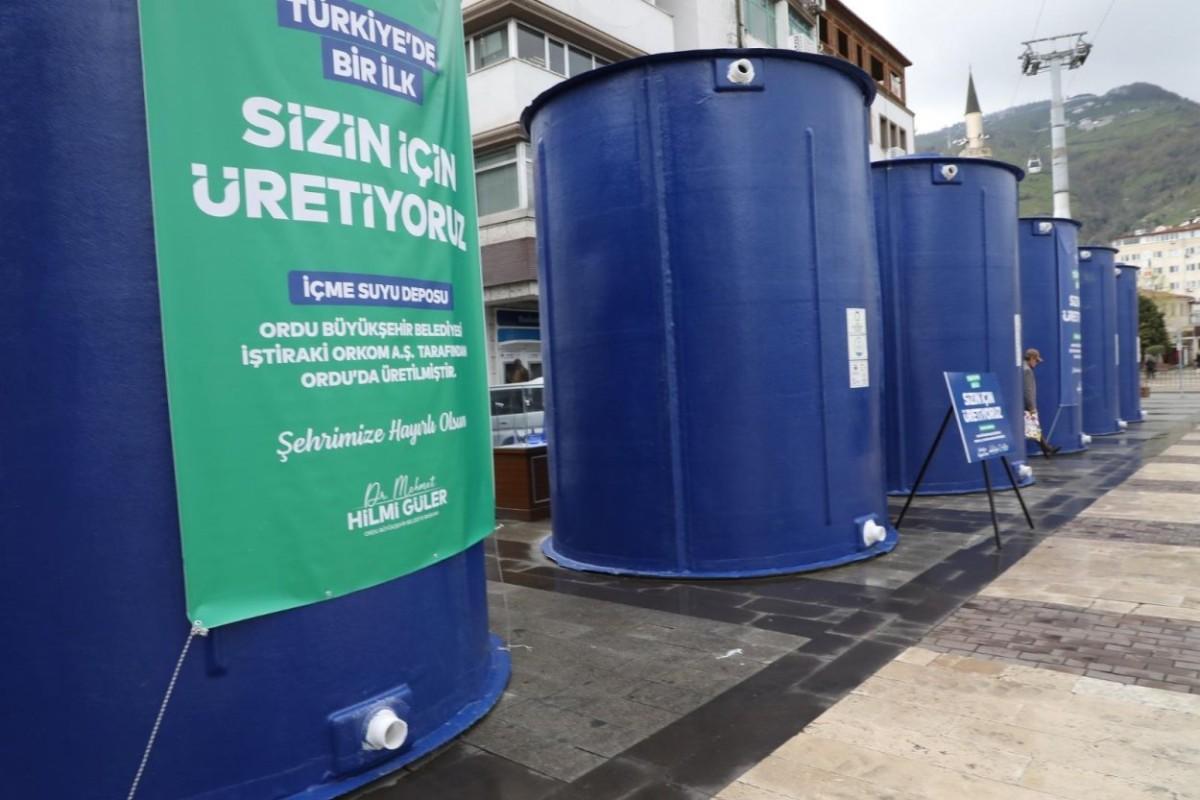 Ordu Büyükşehir Belediyesi’nden 30 Ton Kapasiteli Fiberglas Depo Üretimi