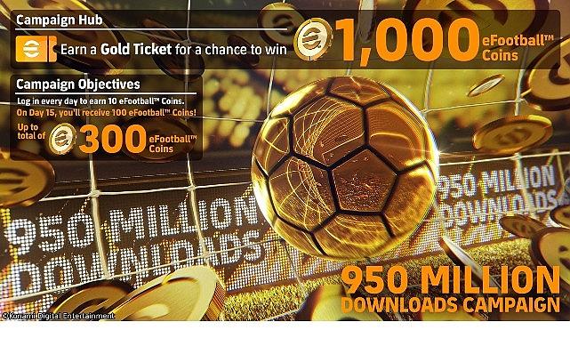 eFootball™ Dünya Çapında 950 Milyon İndirmeye Ulaştı