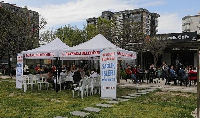 Bayraklı'da Sağlık Haftası'nda Sağlık Hizmeti Vatandaşla Buluştu