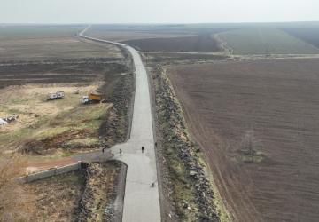 Şanlıurfa kırsalında 12 kilometrelik yol betonla buluşuyor