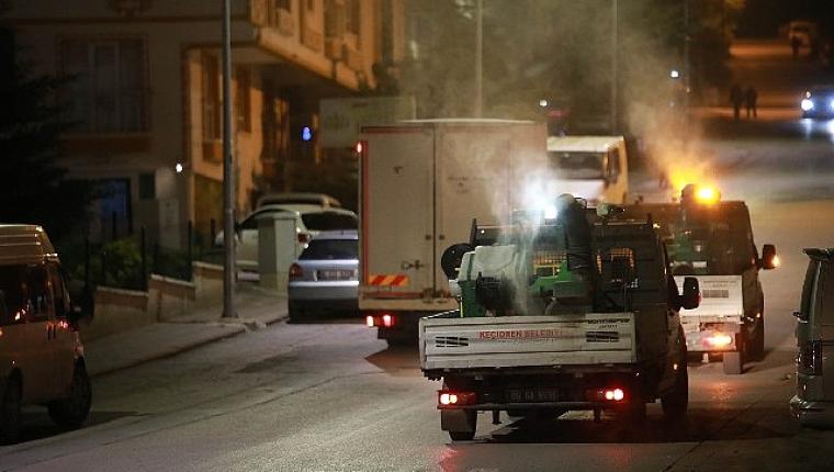 Keçiören Belediyesi'nden çevre ilaçlama seferberliği