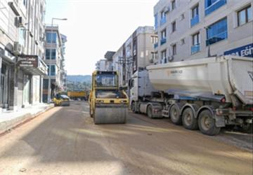 Çamlıkule'de bozulan yol onarıldı