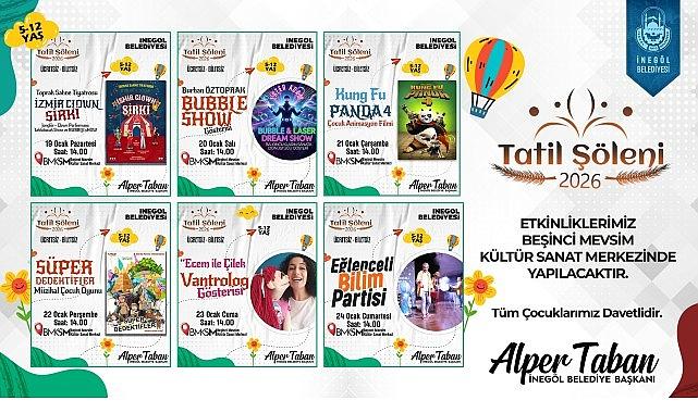 İnegöl'de Ara Tatil Çocuklar İçin Şölene Dönüşüyor