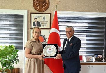 TKB Kemer Şube Başkanı Akdağ'dan Başkan Topaloğlu'na ziyaret