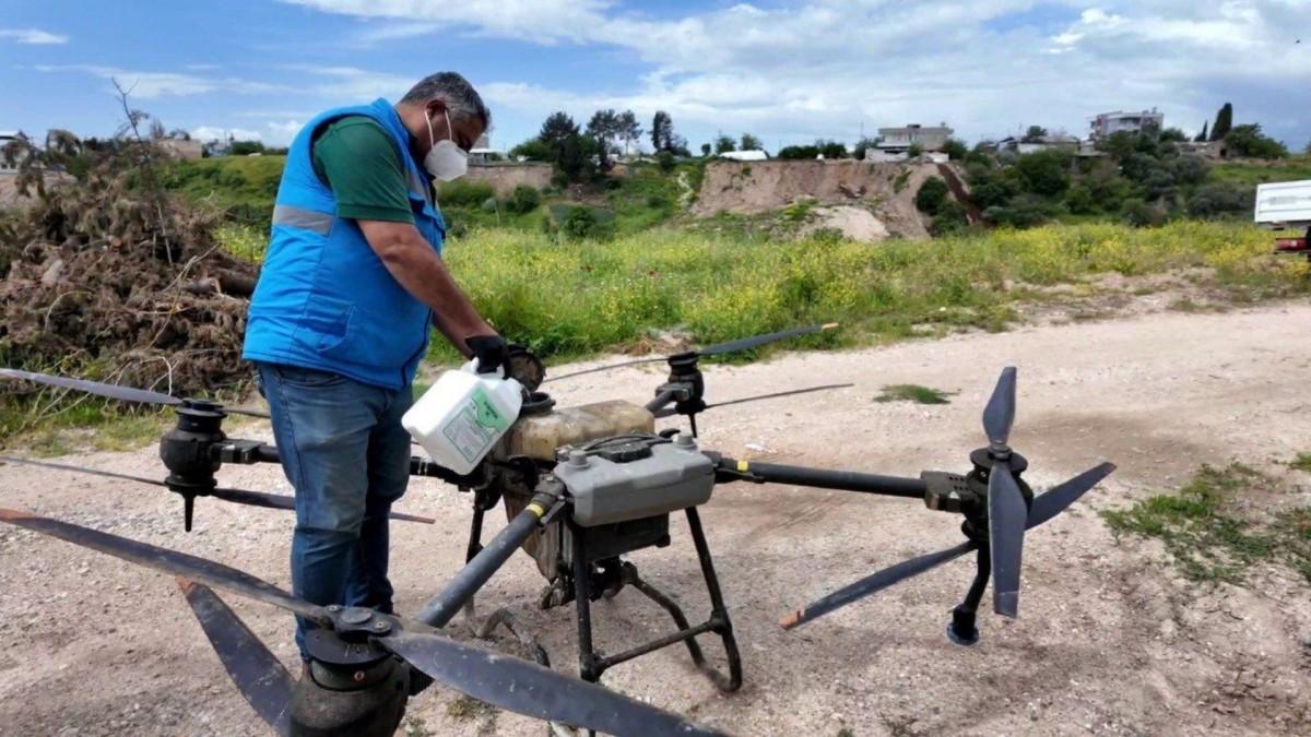 Adıyaman Belediyesi ilaçlama çalışmalarında drone kullanımına başladı - Videolu Haber