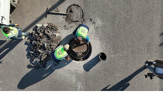 ASAT'tan kanalizasyon hattı temizliği ve kapak düzenleme çalışması