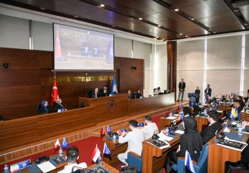 Başkan Genç üniversitelilerle BM Simülasyonu’nda buluştu