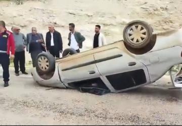 Besni’de otomobil takla attı: 1 ağır yaralı