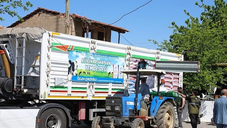 Başkan Çerçioğlu'ndan Germencik'te Küçük Üreticilere Yem Desteği