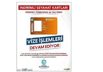 İndirimli Kocaelikart vize işlemlerinde son tarih 1 Ocak