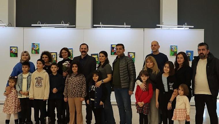 Maltepeli küçük ressamların sergisi açıldı
