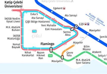 Ataşehir Kavşağı Tramvay Durağı'nın adı Flamingo oldu