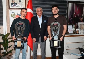 Enduro sporcularından Başkan Topaloğlu'na ziyaret