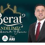Belediye Başkanımız Rasim Arı'dan Berat Kandili Mesajı
