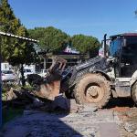 Ayvalık Deniz Hudut Kapısı Önünde Meydan Düzenlemesi Başlatıldı