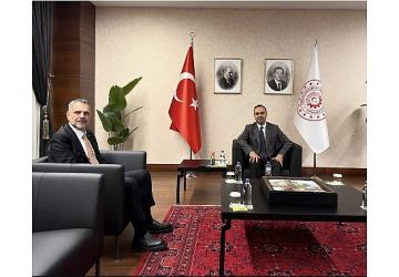 Başkan Vekili Akın, Bakan Kacır'ı ziyaret etti