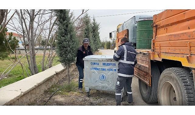 Çumra'da Temizlik Seferberliği: 2 Bin 176 Yeni Konteyner Hizmete Sunuldu