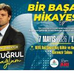 “Bir Başarı Hikâyesi" Söyleşisinde Ertuğrul Sağlam'ı Ağırlayacağız