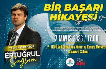 “Bir Başarı Hikâyesi" Söyleşisinde Ertuğrul Sağlam'ı Ağırlayacağız