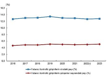 Yabancı Kontrollü Girişim İstatistikleri, 2023