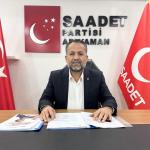 Saadet Partisi Adıyaman İl Başkanı Haşim Asnuk’tan Belediye’ye ikinci yıl eleştirisi
