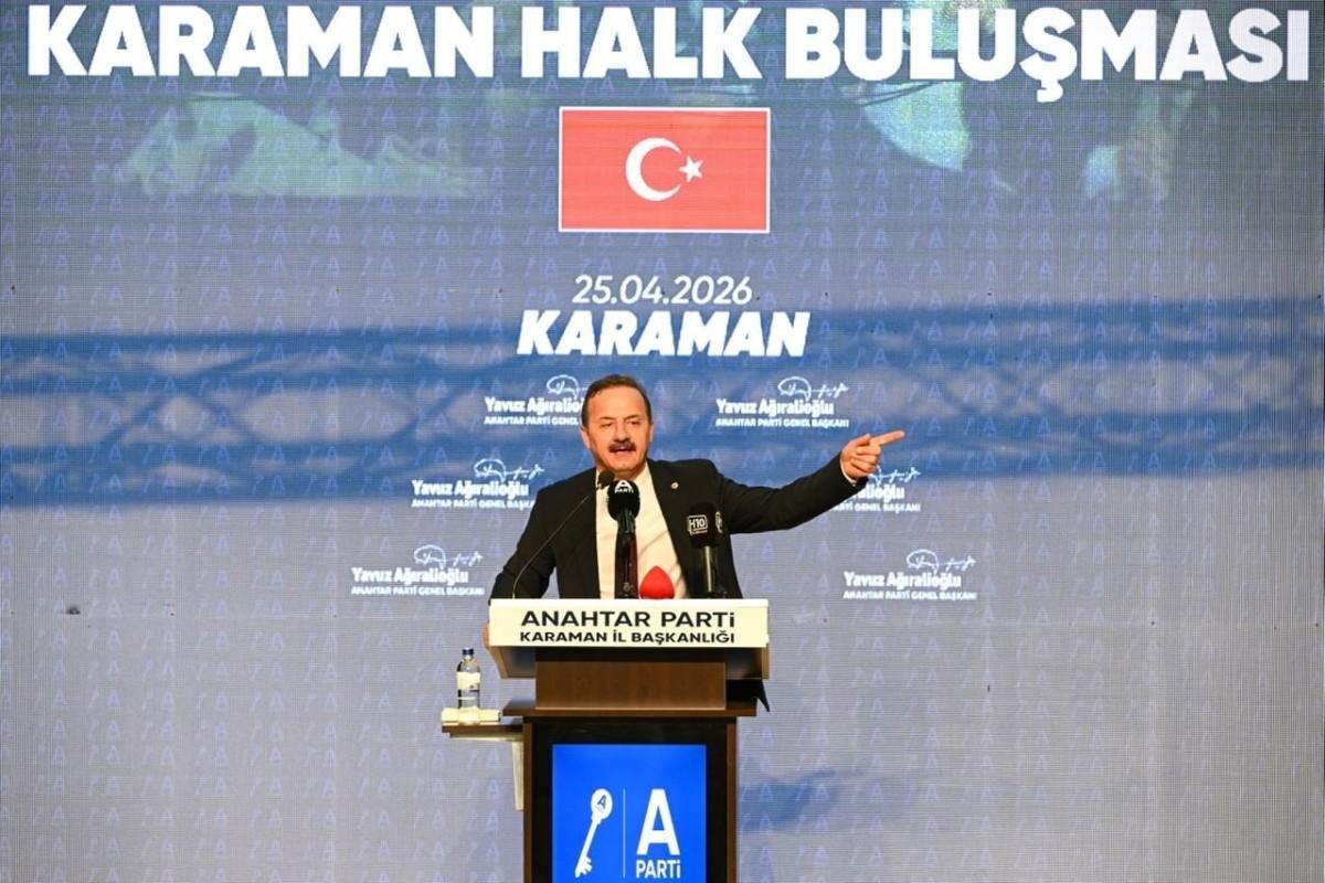Anahtar Parti Genel Başkanı Ağıralioğlu, Karaman'da partililerle buluştu