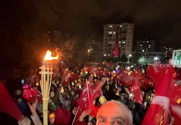 Canik'te Ramazan'ın Gelişi Fener Alayıyla Karşılandı